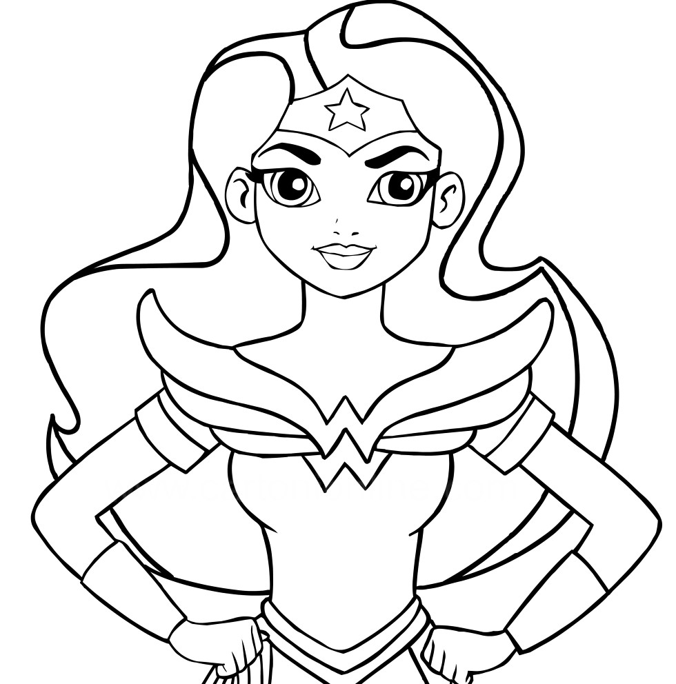 Coloring pages superhero coloring pages best for kids female page