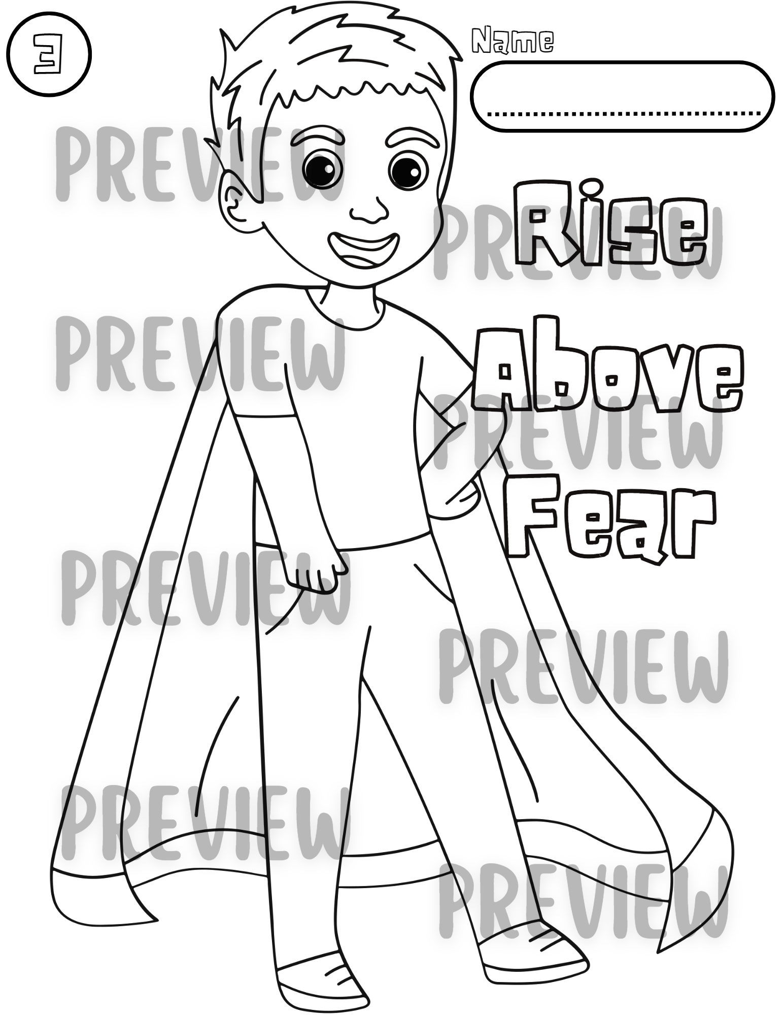 Superhero kids coloring pages with motivational prompts kids coloring pages made by teachers