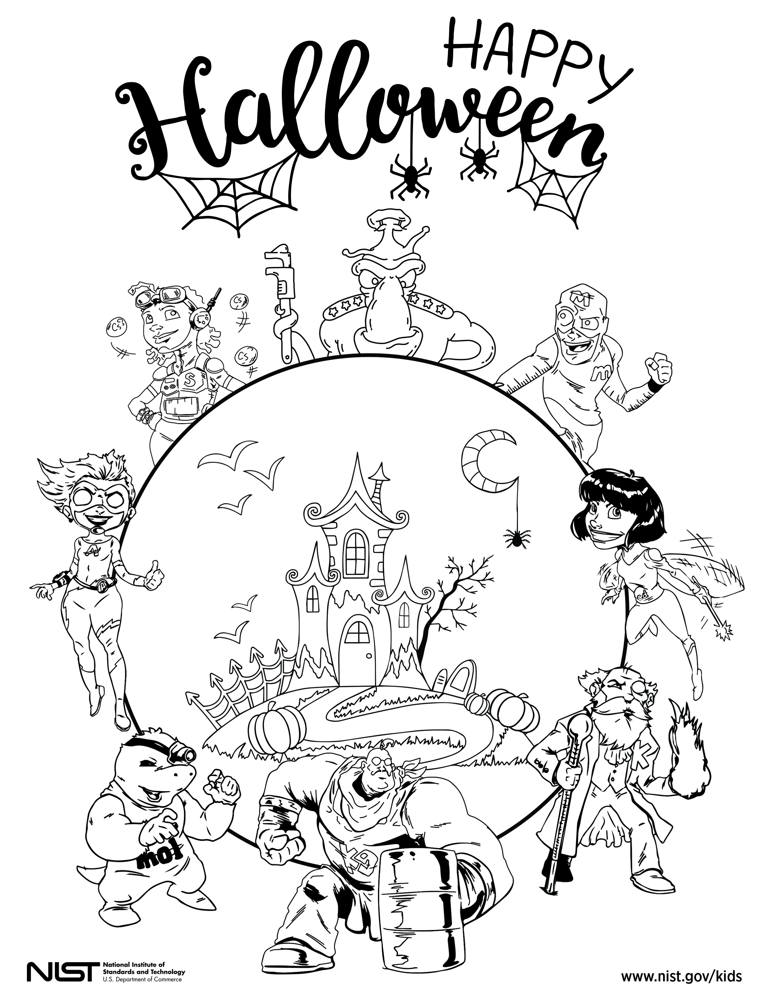 Halloween coloring sheet