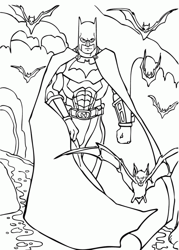 Coloring pages batman coloring page adults