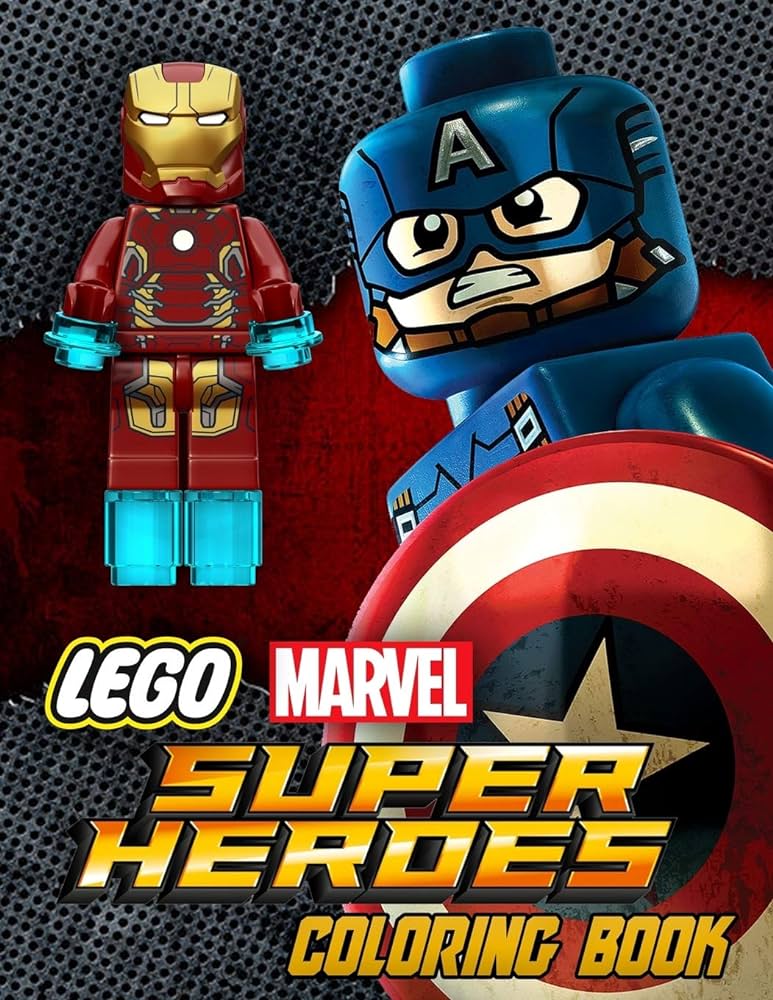 Lego marvel super heroes coloring book marvel dc super heroes lego characters for kids and adults a great coloring book pages for superheroes fan activitybooks books