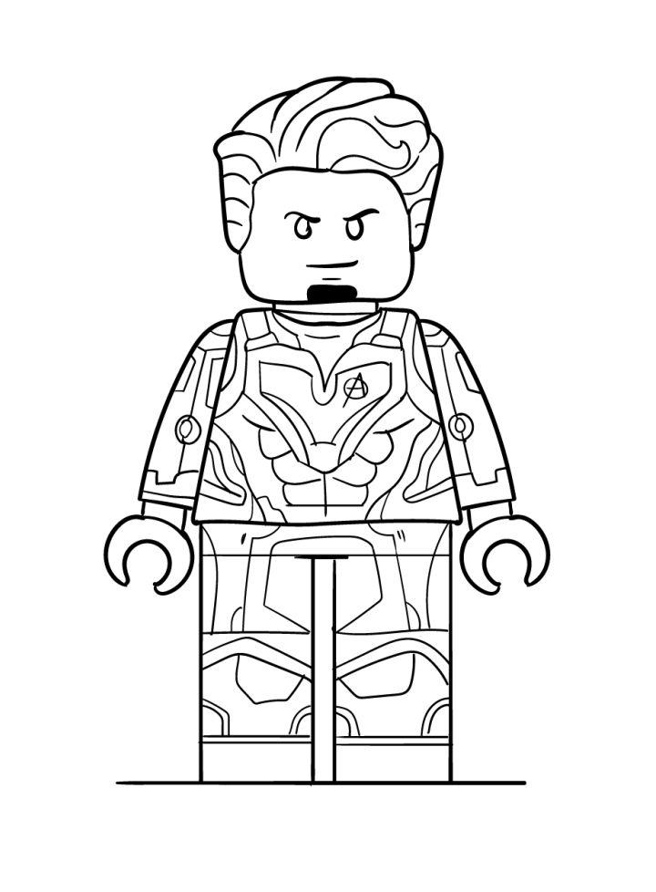 Free lego coloring pages for kids and adults