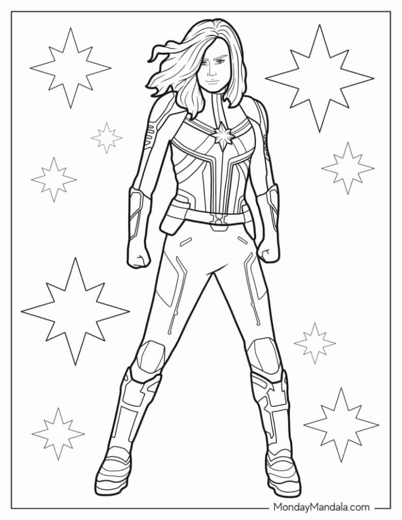 Superhero coloring pages free pdf printables