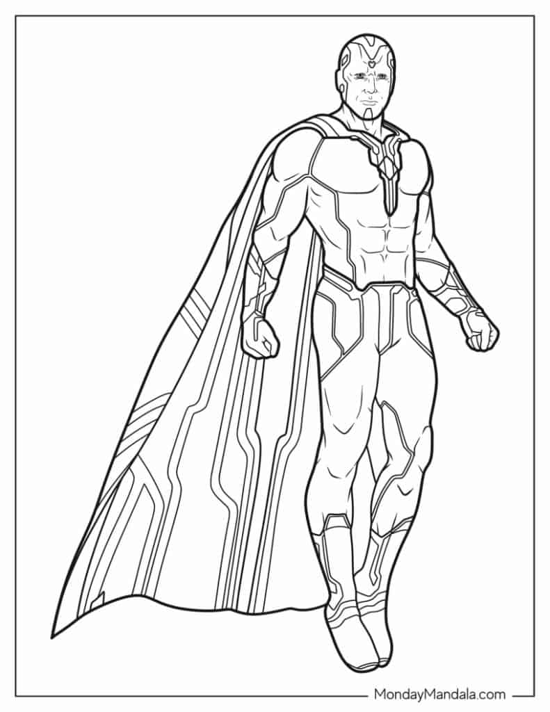 Superhero coloring pages free pdf printables