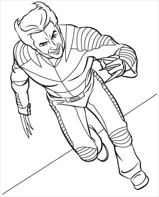 Superhero coloring pages