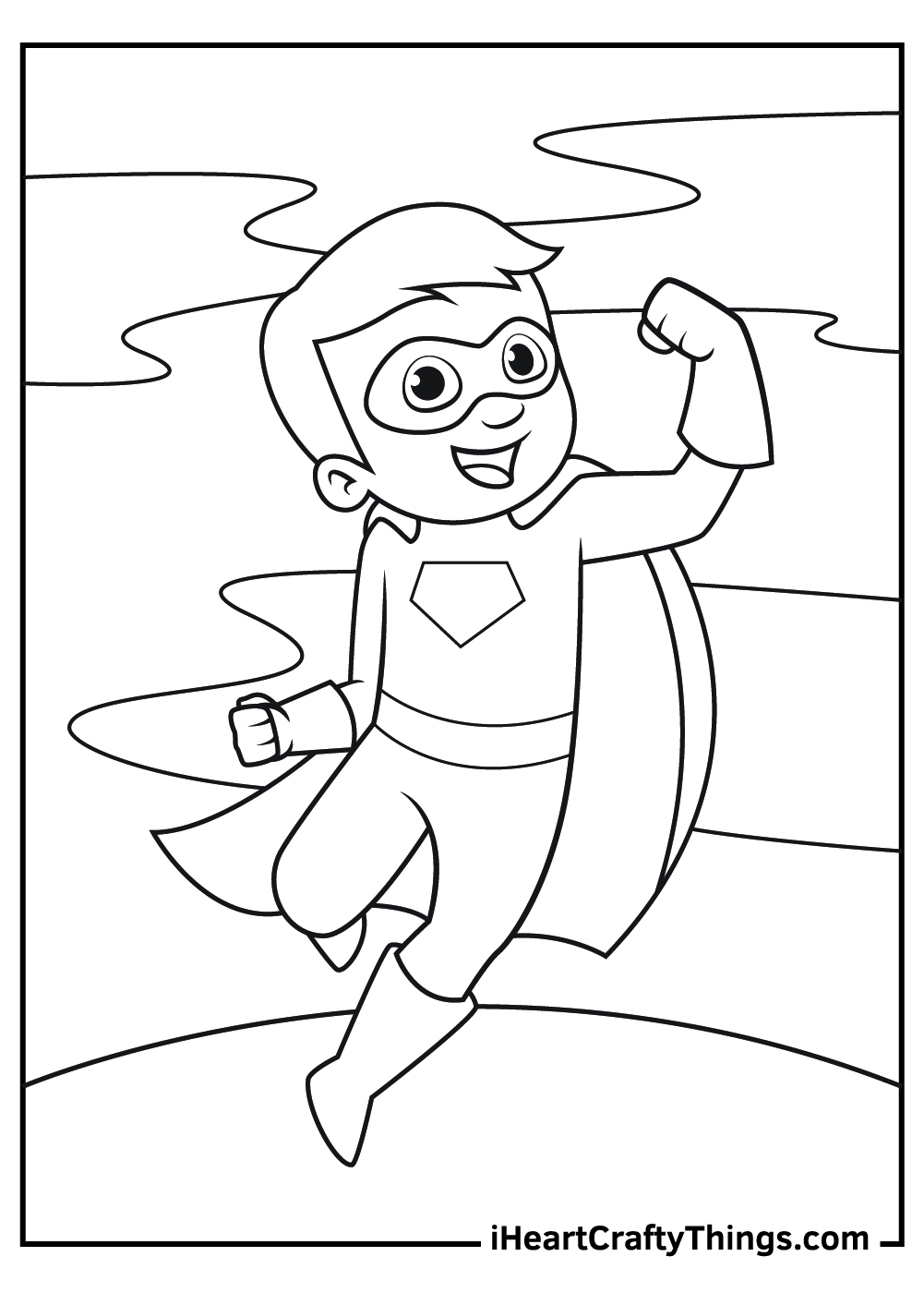 Superhero coloring pages free printables