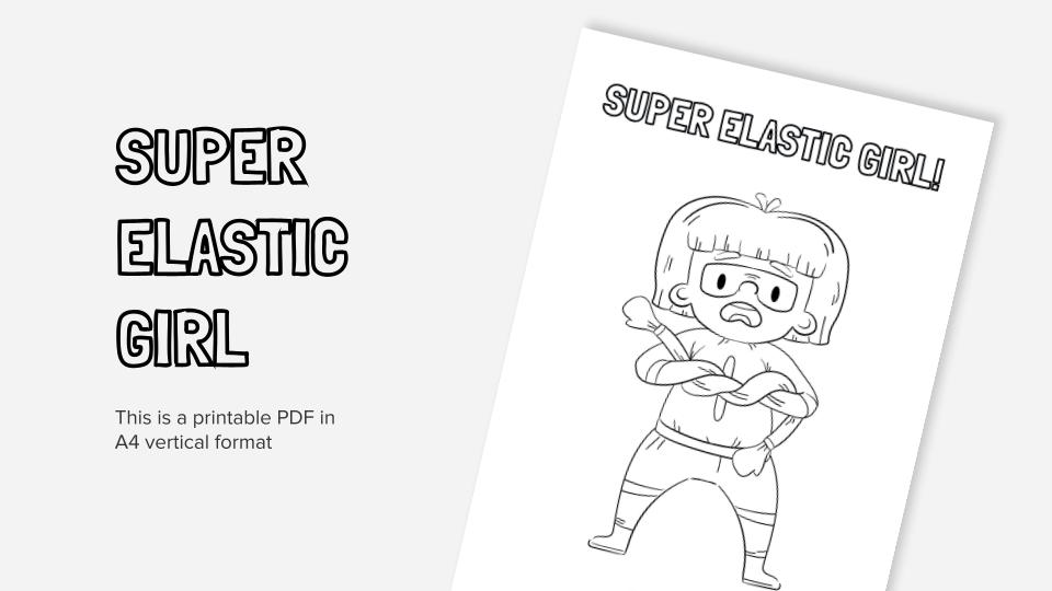 Printable coloring worksheets about superheros in pdf format