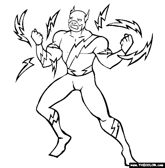 Superheroes online coloring pages