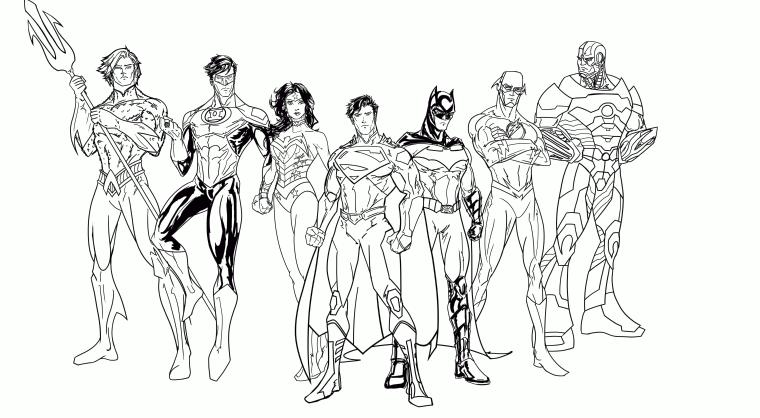 Get this superhero coloring pages free online justice league superheroes