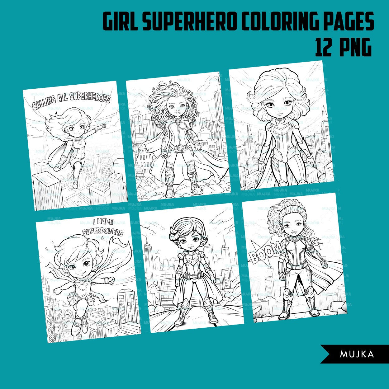 Superhero coloring pages printable coloring book for girls kids colo â mujka cliparts