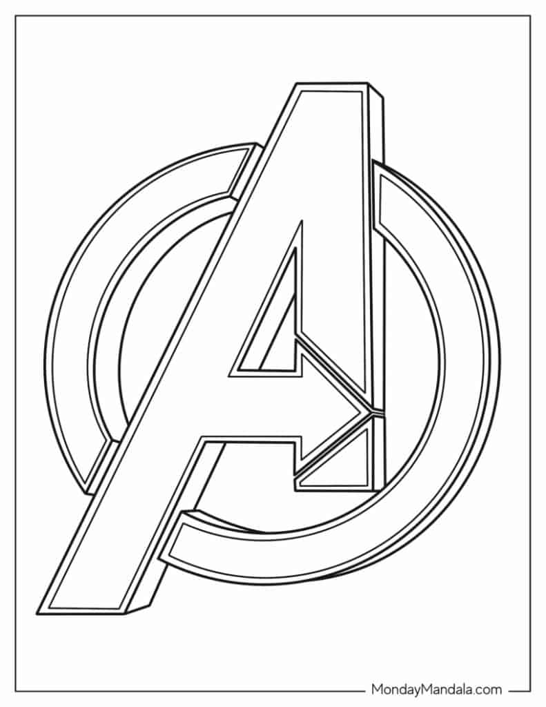 Marvel avengers coloring pages free pdf printables