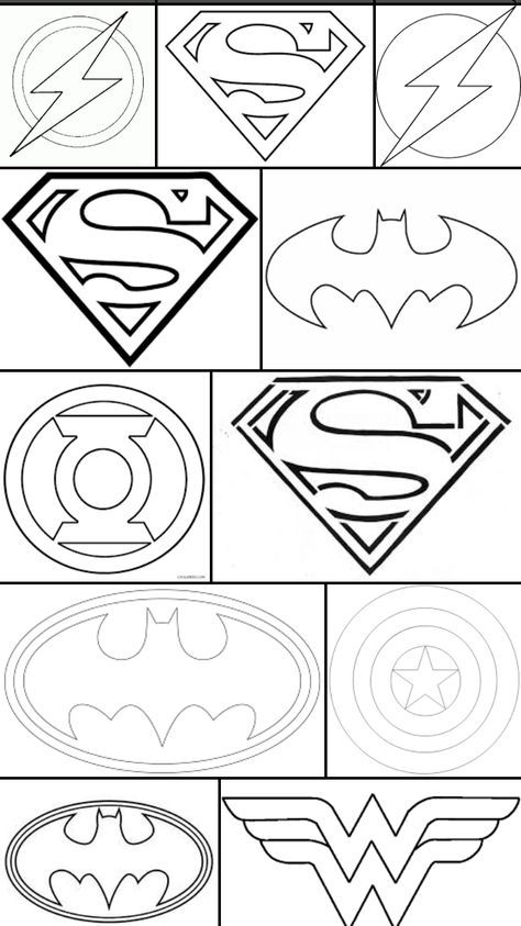 Superhero logos molde super herois feltro almofada super herois artesanatos divertidos