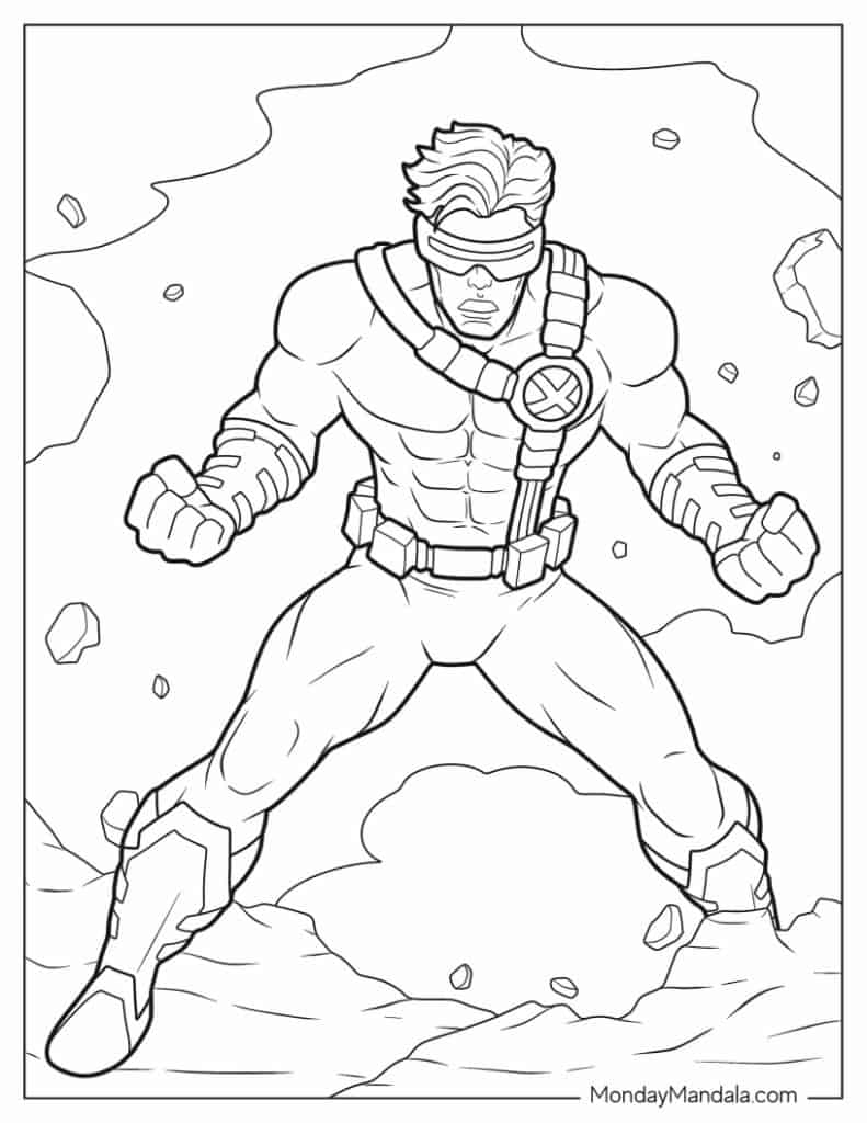 Superhero coloring pages free pdf printables