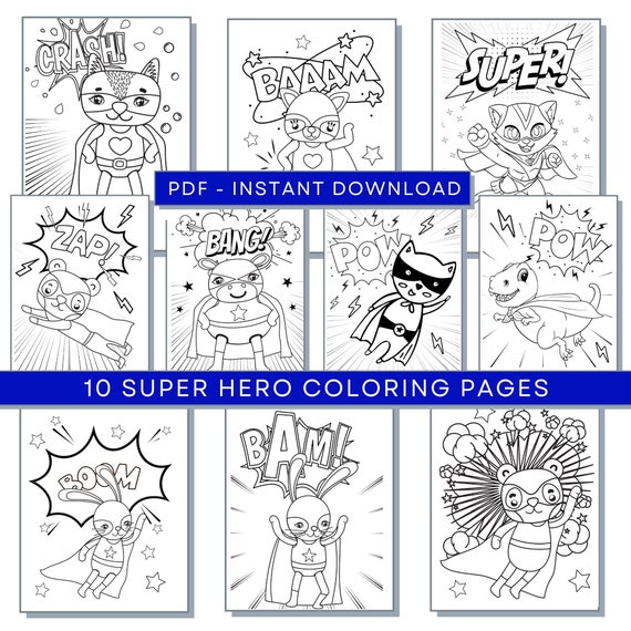 Superhero coloring pages superhero pdf superhero printables super hero coloring pages superhero activity sheets superhero print