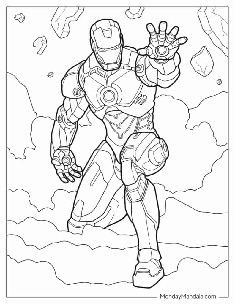 Superhero coloring pages free pdf printables