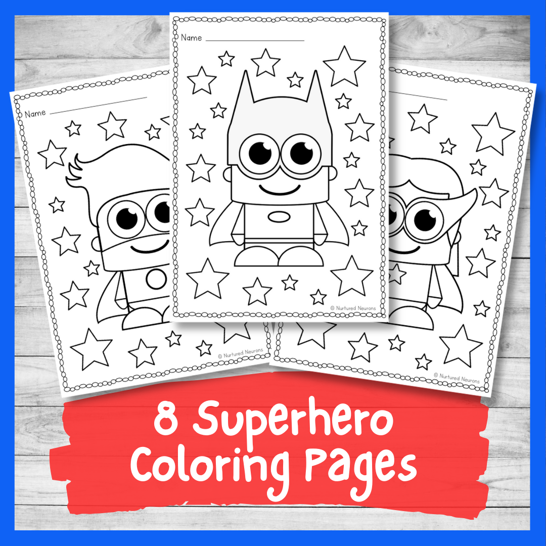 Awesome superhero coloring pages printable pdf