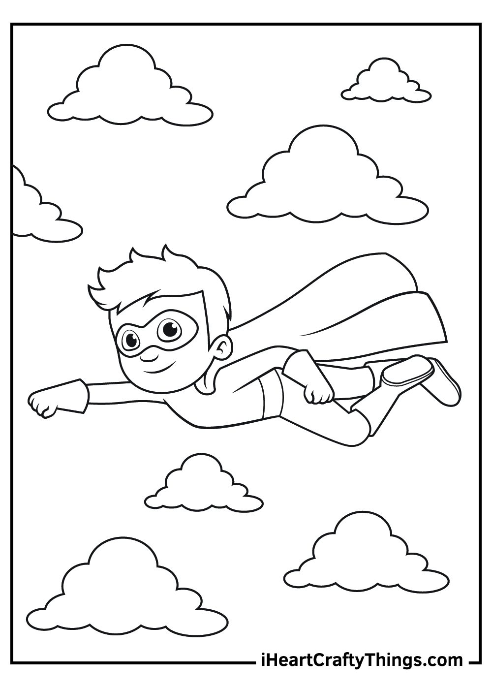 Superhero coloring pages free printables