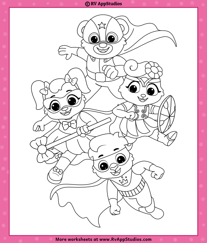 Fun coloring printable for kids