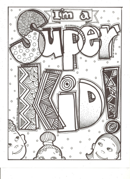 Im a super kid coloring sheet by ms gartrells art studio tpt