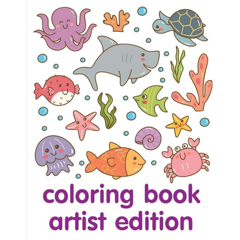 The super kids coloring book artist edition cute pictures with animal touch and feel book for early learning series paperback