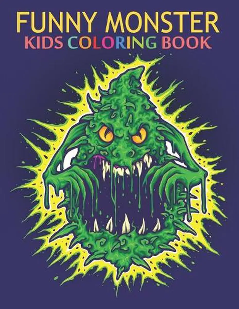 Funny monster kids coloring book cool funny and inimitable super kids coloring