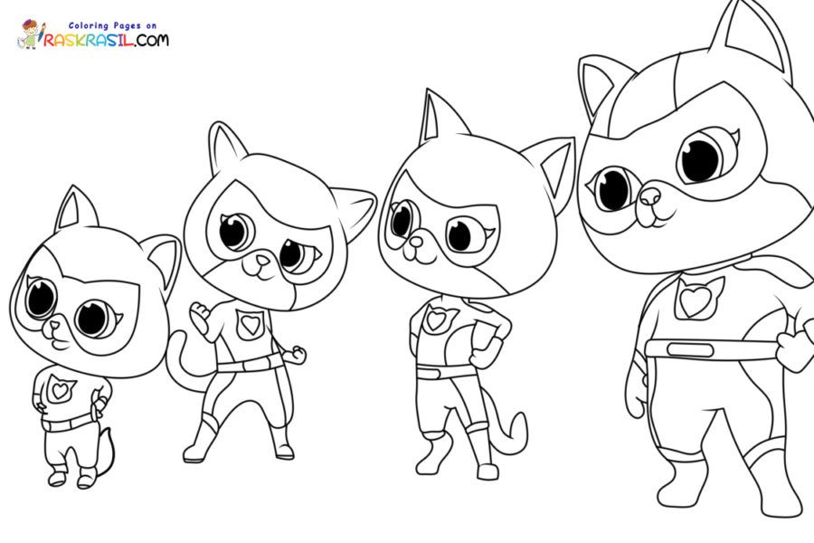 Superkitties coloring pages kitty coloring cartoon coloring pages disney coloring pages