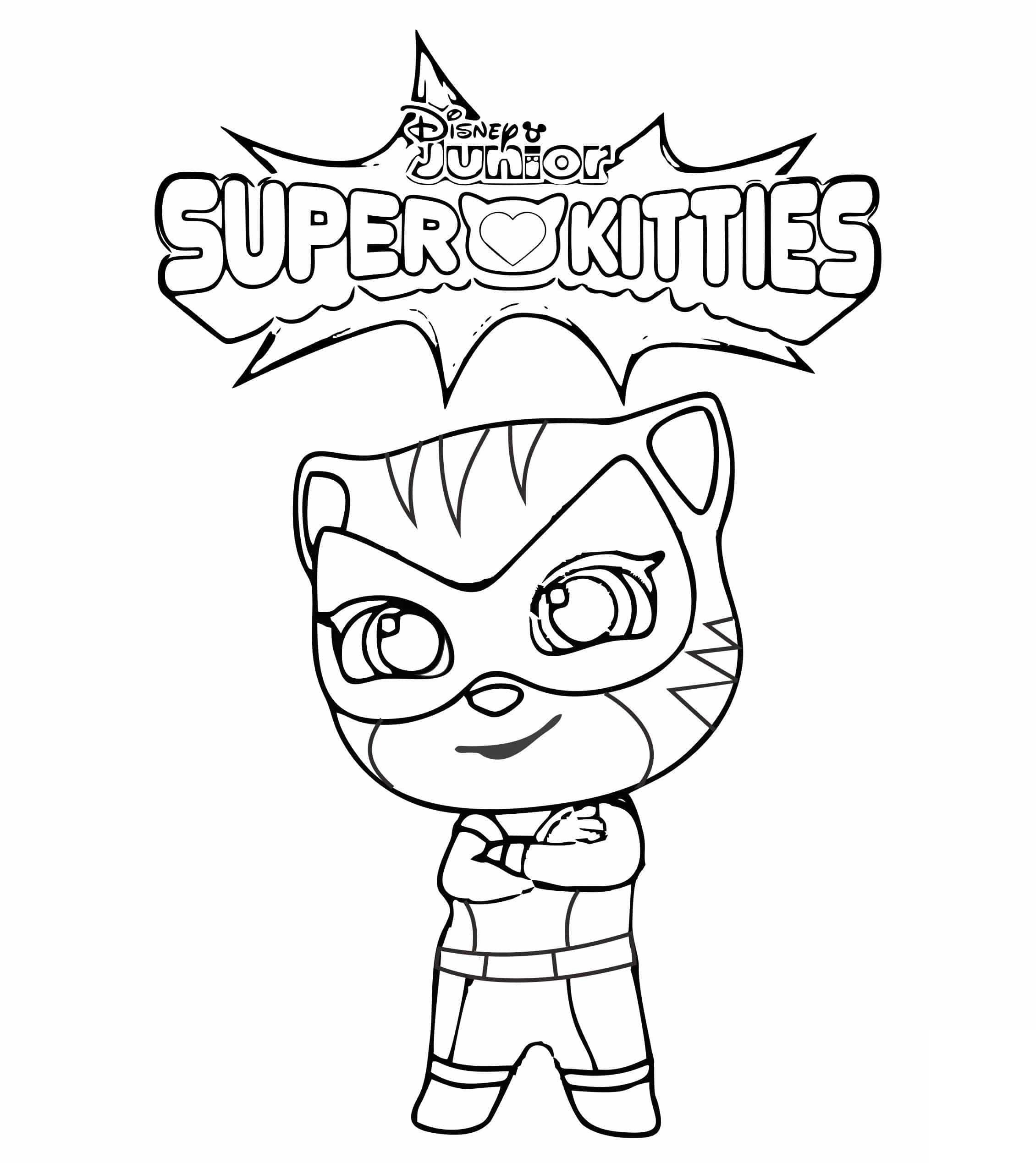 Free superkitties coloring pages for creative fun â