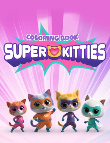 Super kitties coloring book fun coloring pages for kids ages