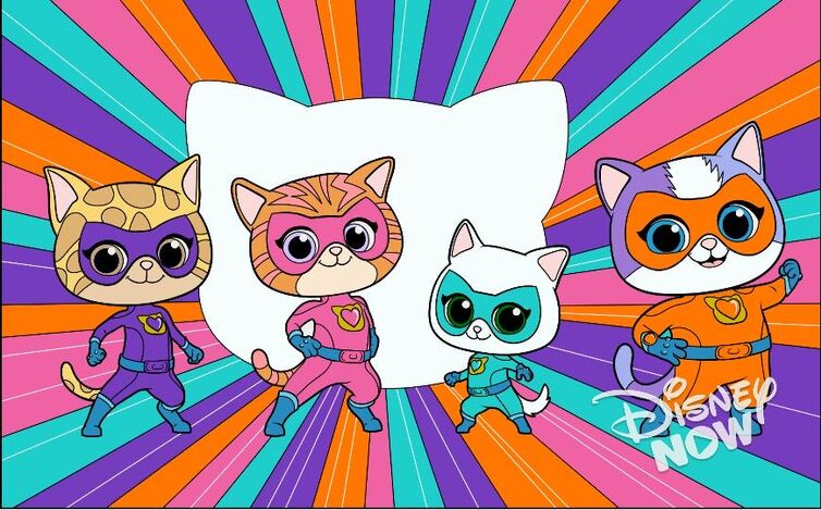 I colored superkitties team in superkitties from the color splash