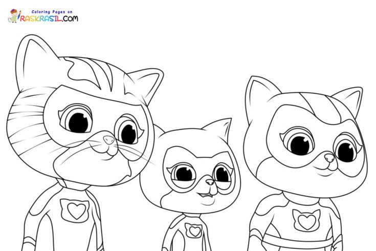 Superkitties coloring pages kitty coloring coloring pages for kids coloring pages