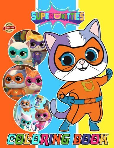 Superkitties coloring book for fan men teen women kid student new designs