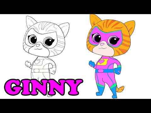 How to draw ginny ð easy to follow tutorial ð from disneys superkitties mickey mouse clubhouse birthday party mickey mouse clubhouse birthday disney junior