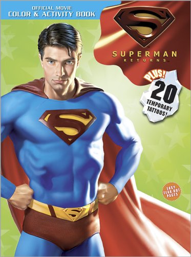 Superman returns color activity book with temporary tattoos