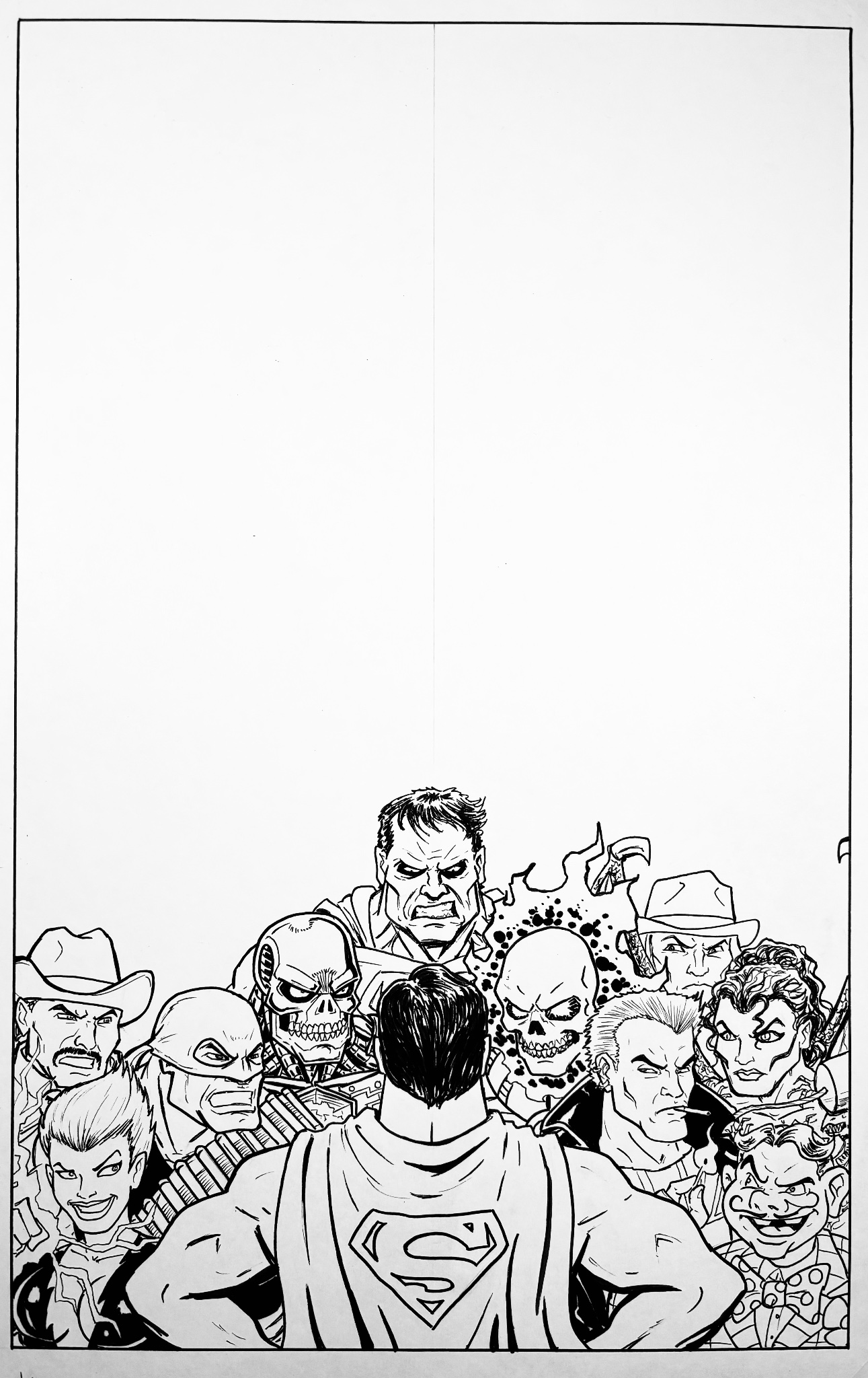 Hal haney on x superman rogues gallery progress today inks on superman livewire terra