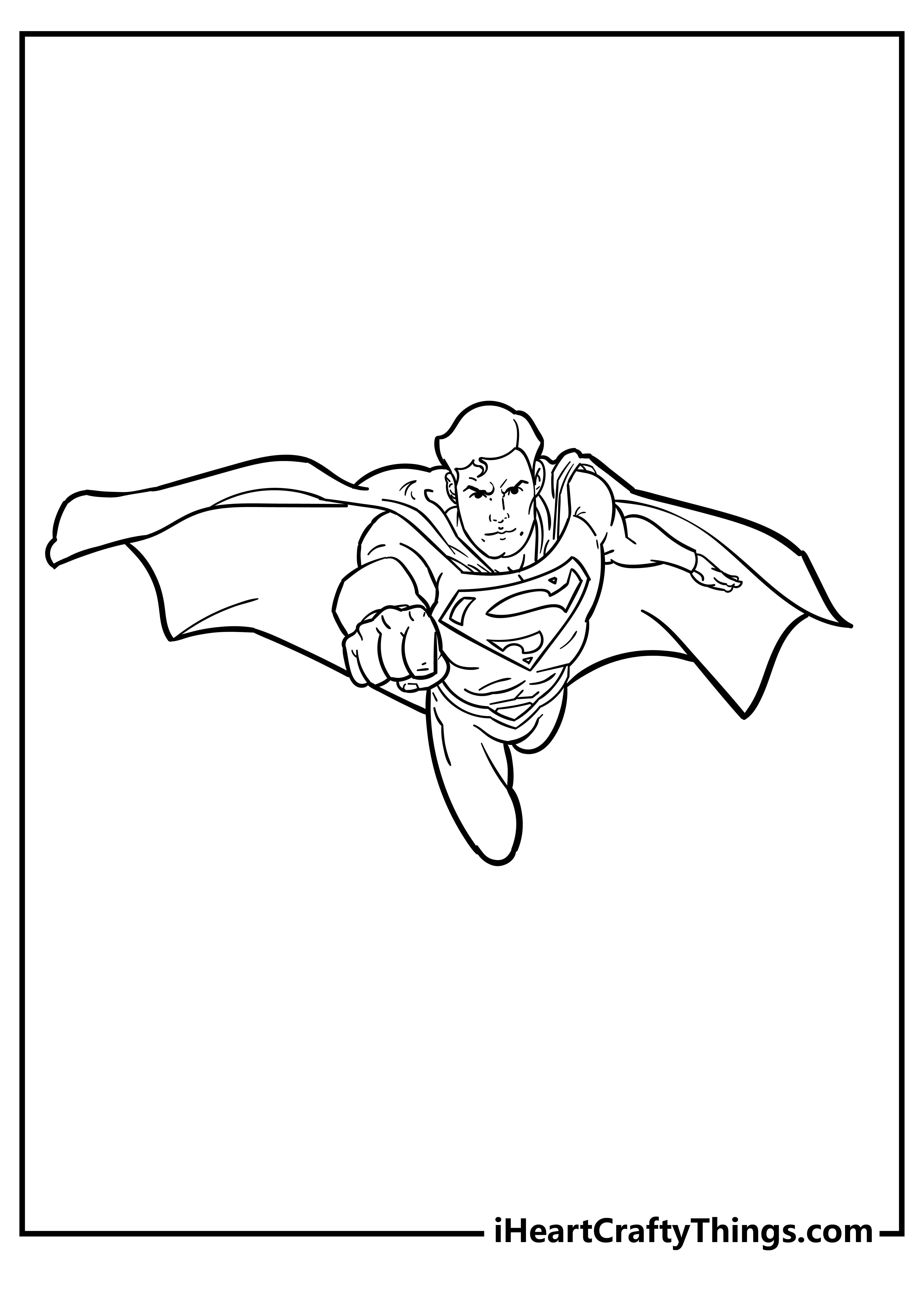 Superman coloring pages free printables