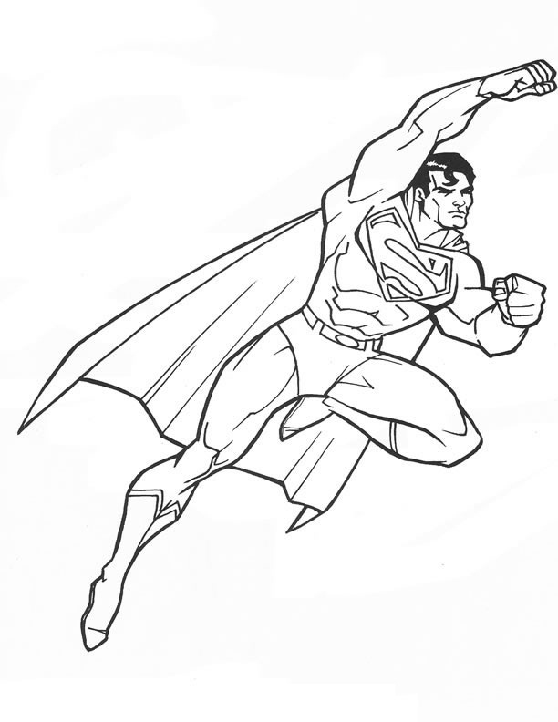 Free printable superman coloring pages for kids