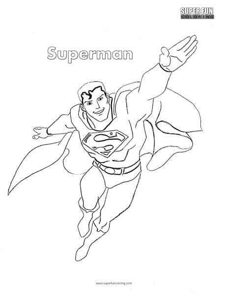 Superman coloring page