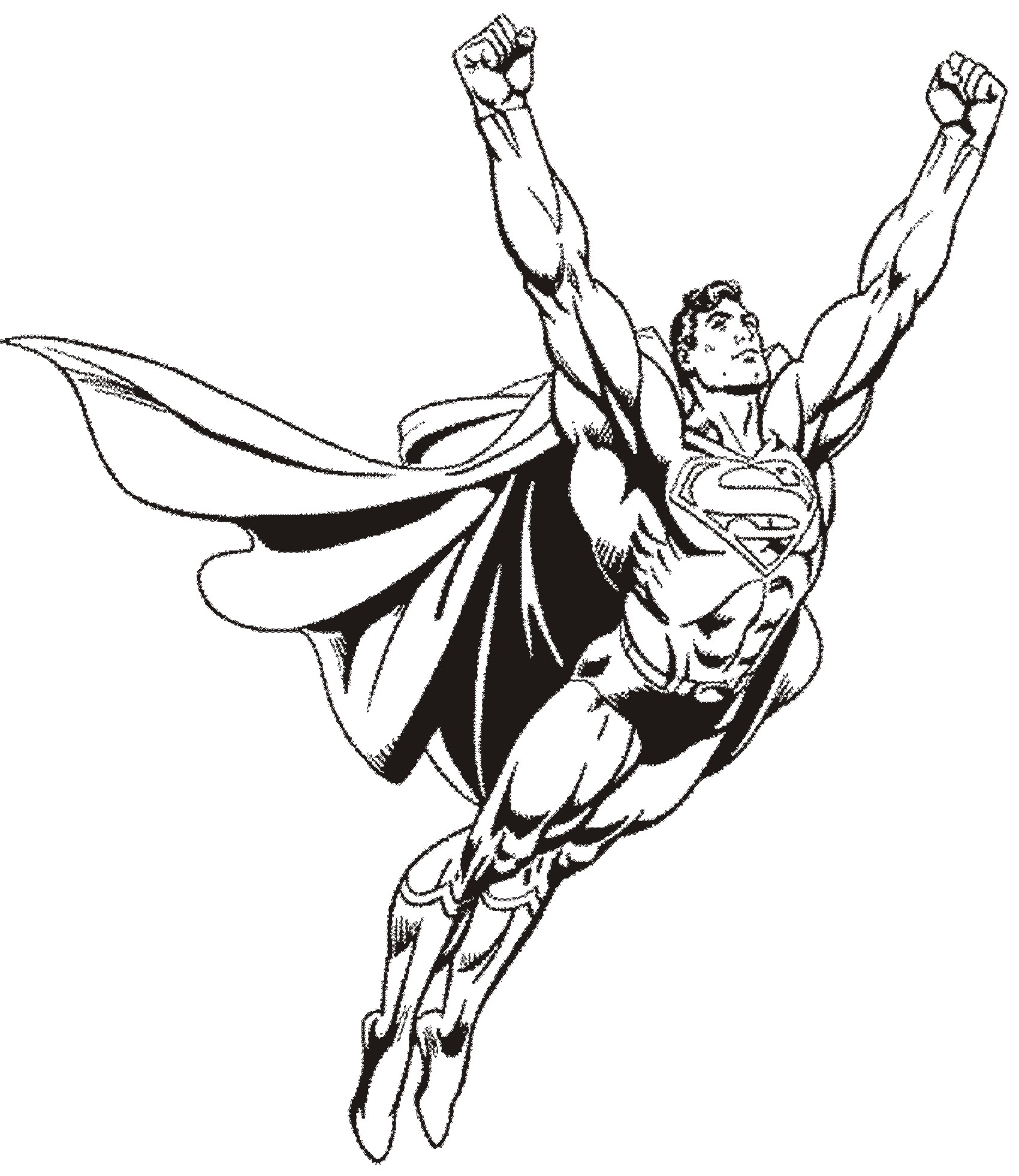 Superman coloring pages for kids