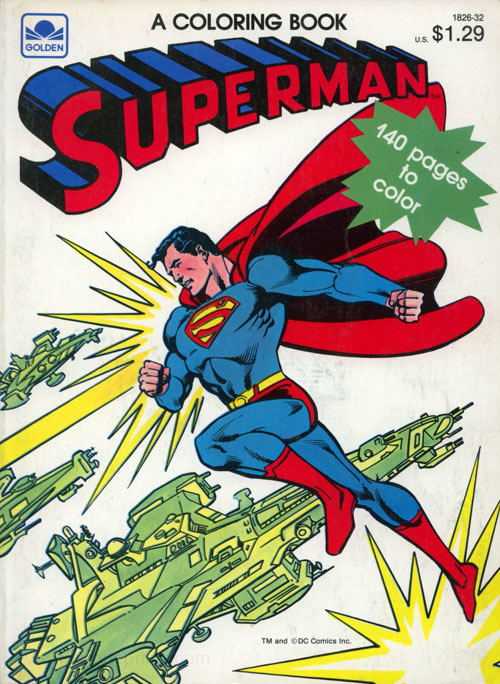 Superman coloring book coloring books at retro reprints