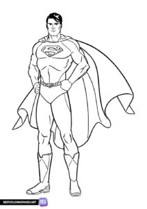 Coloring page superman