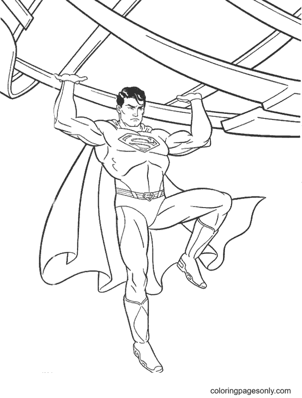 Superman coloring pages printable for free download