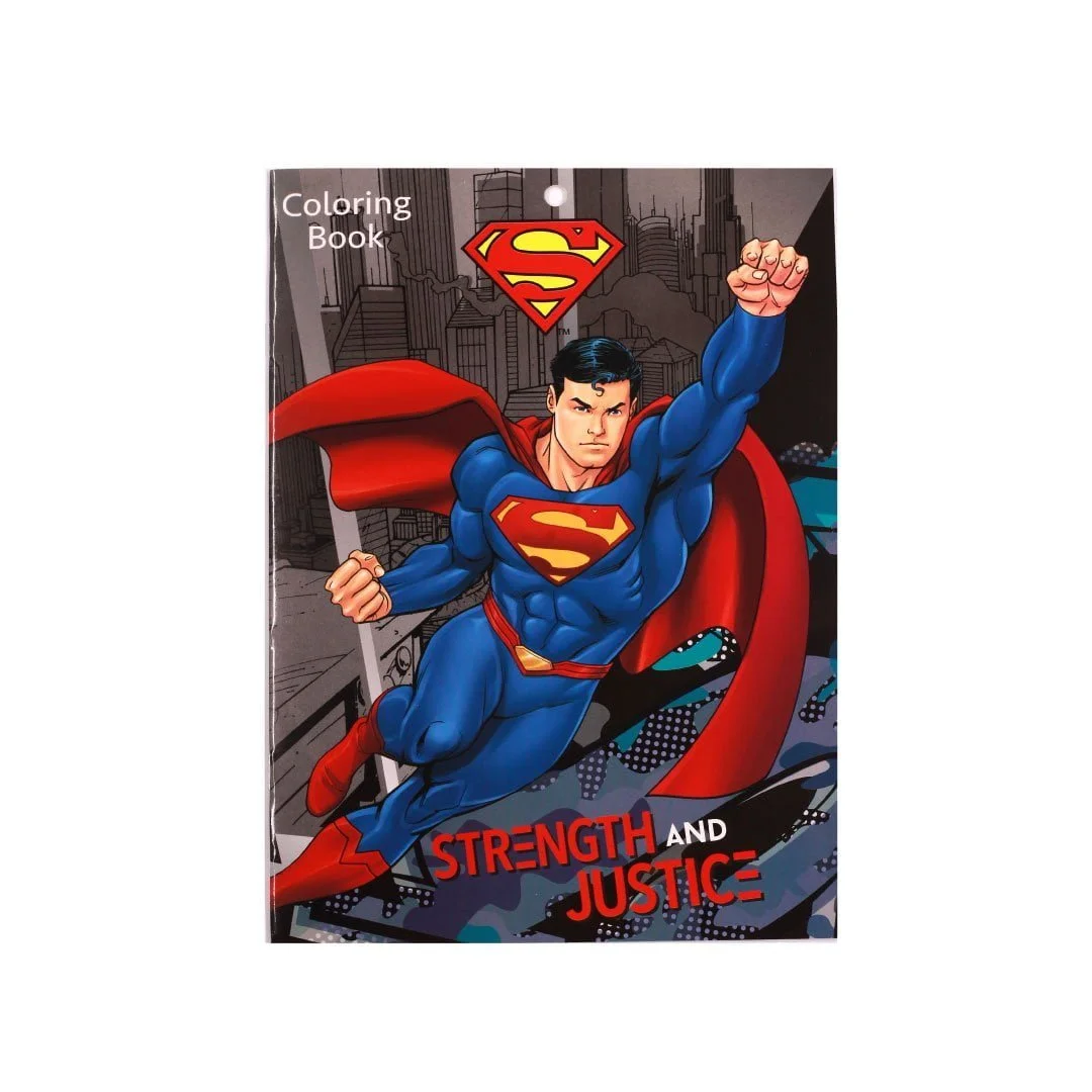 Superman strength and justice coloring book with stickers sm sheets dubai