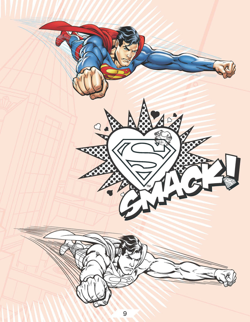 Superman copy colouring book by dreamland publications isbn