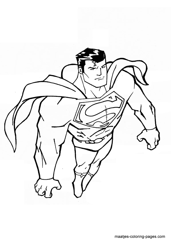 Superman coloring page