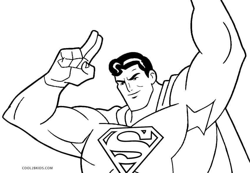 Free printable superman coloring pages for kids