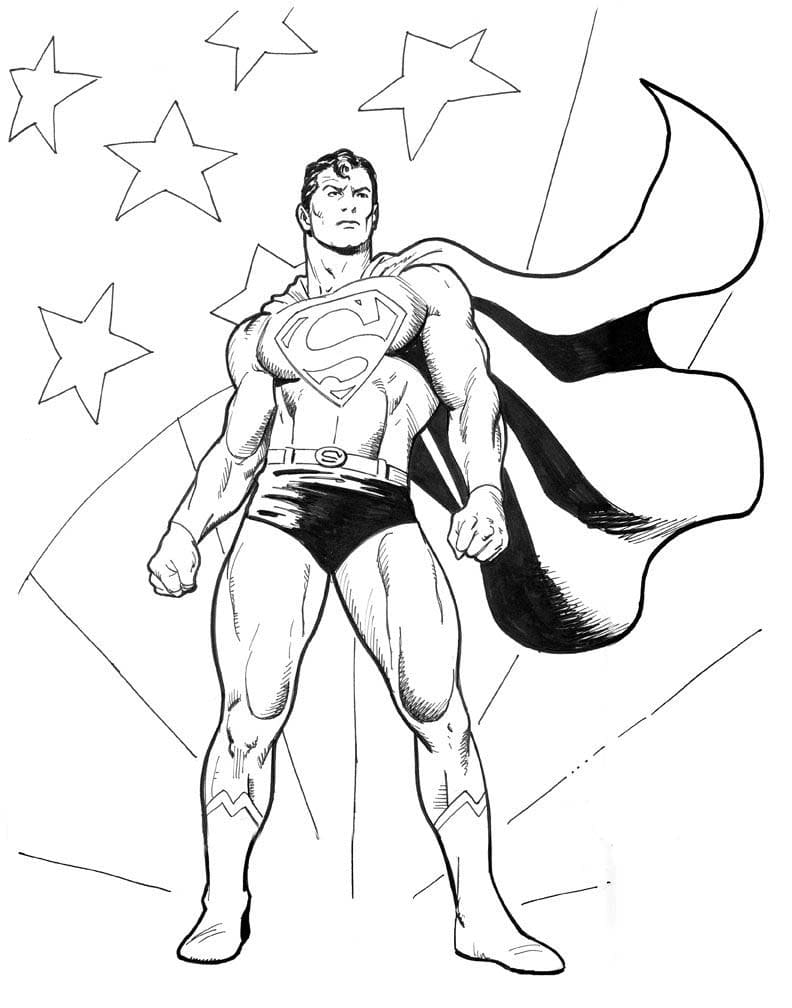 Superman coloring pages