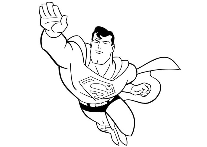 Superman coloring pages