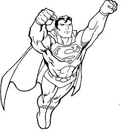 Superman coloring pages printable for free download