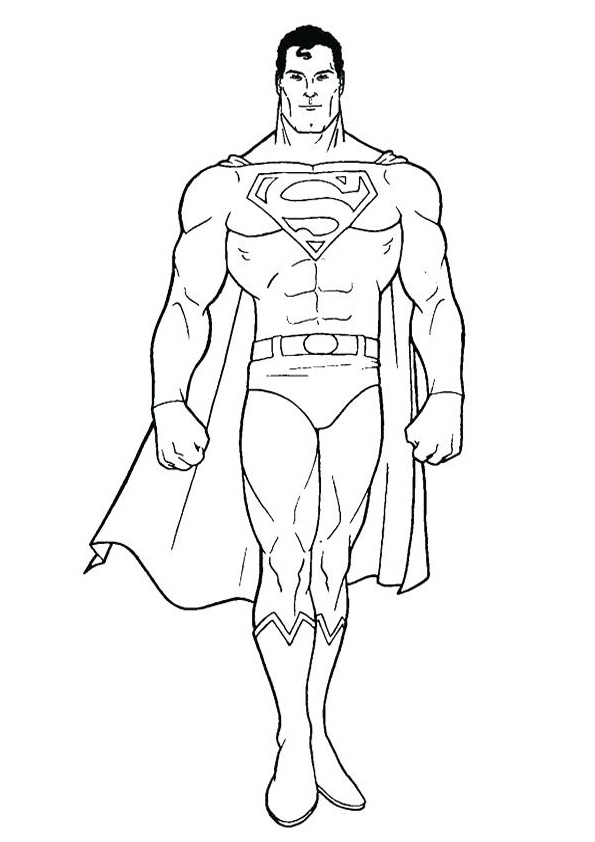 Coloring pages superman coloring page for kids