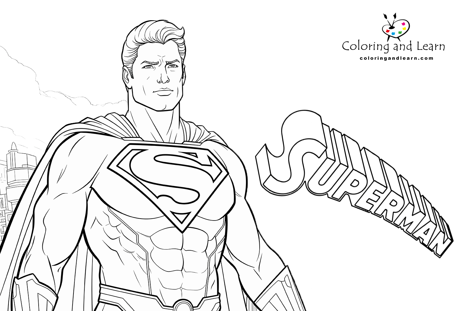 Superman coloring pages